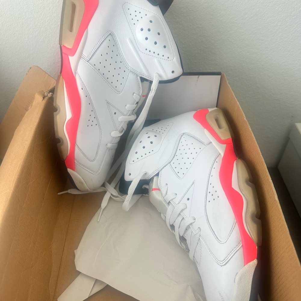 Jordan 6 Retro White Infrared 2014 sz 10.5 - Picture 4 of 11